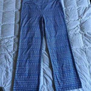 J.McLaughlin Carmel Pant Dark Blue White Marigot Sz XL Active Wear